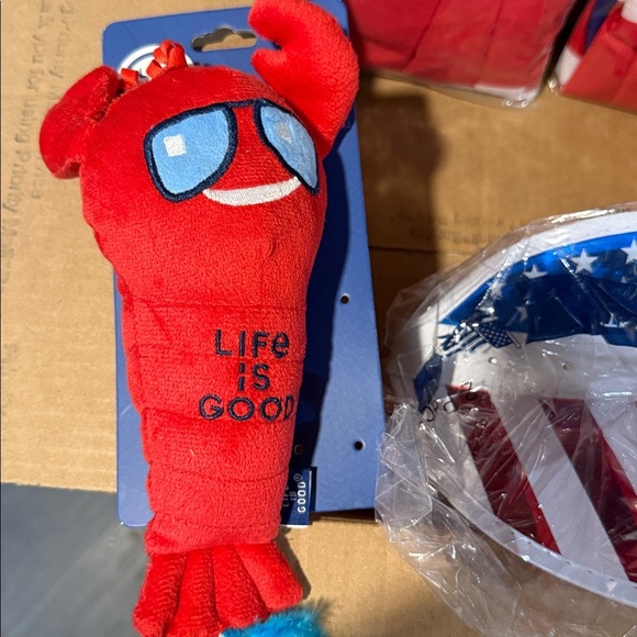 NWT America bundle. Patriotic Dog & cat Toys Set with visor and bunting flag. - Picture 5 of 5